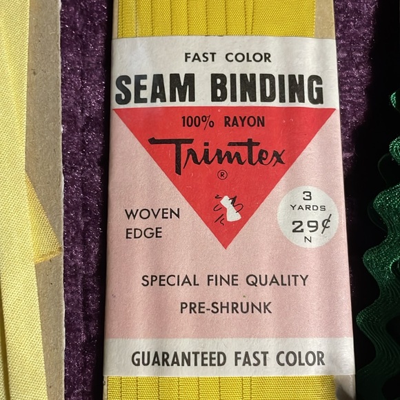 New FAST COLOR SEAM BINDING 100% RAYON Trimtex WOVEN EDGE FINE QUALITY PRESHRUNK - Picture 4 of 8